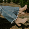 The Alondra Faux Nubuck Boot In Taupe Image - 1