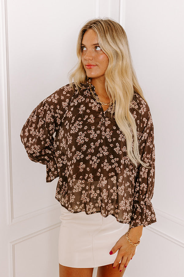 Floral Fascination Shift Top Image - 5