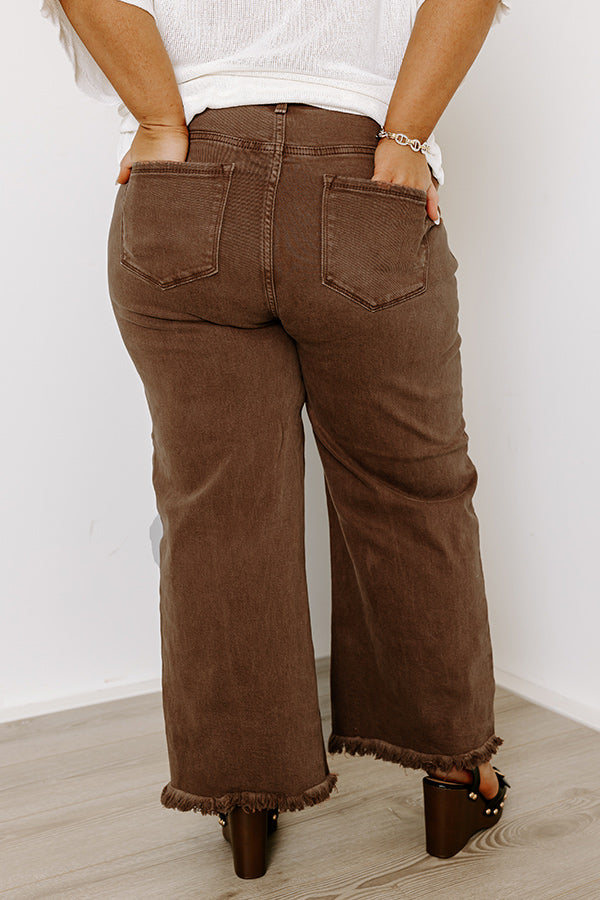 Risen Utopia High Waist Straight Leg Jean in Chocolate Curves Image - 3