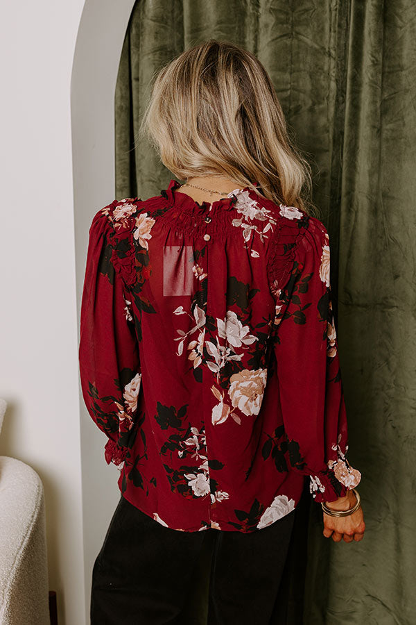 Creating Romance Floral Top Image - 4