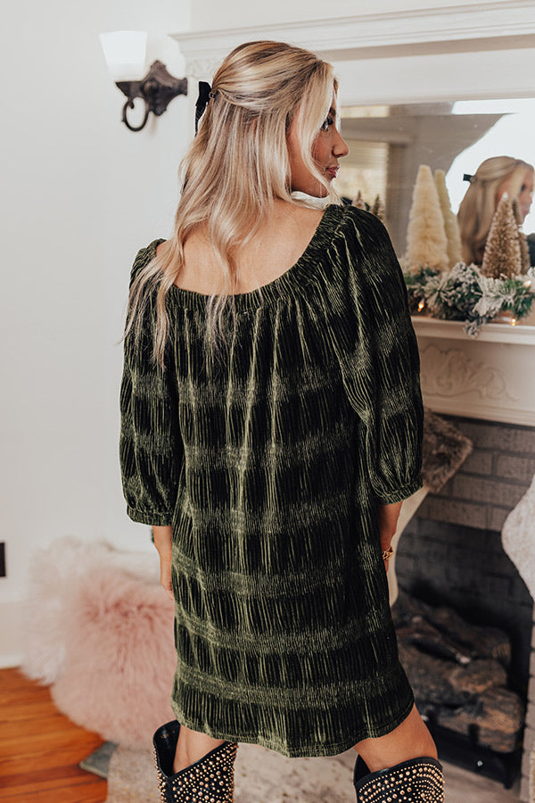 Waiting For You Velvet Dress Image - 5