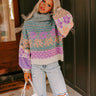Autumn Brunch Knit Sweater in Airy Blue Image - 1