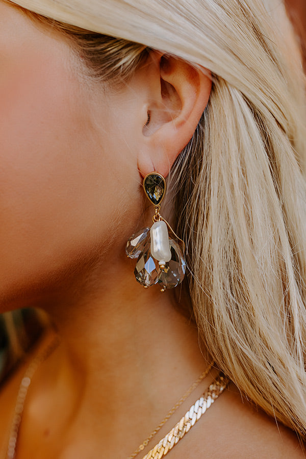 Runway Reverie Earrings In Grey Image - 2