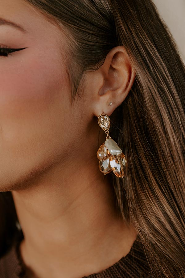 Runway Reverie Earrings In Champagne Image - 1