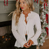 Naturally Radiant Ruffle Top In Cream Image - 1
