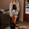 Best Luck Ever High Waist Metallic Shorts Image - 1