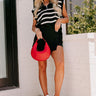 Midnight Dreams Stripe Sweater Vest In Black Image - 1