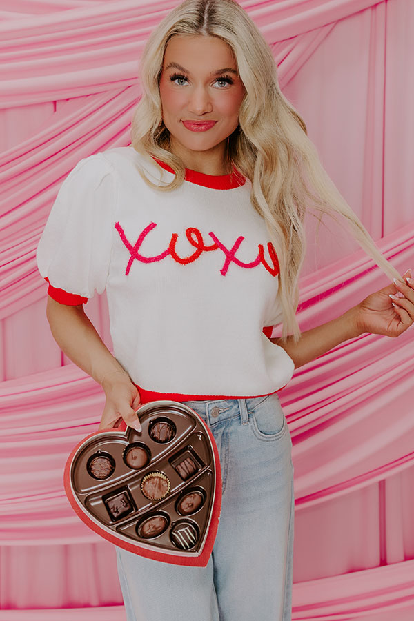 XOXO Sweater Top In Ivory Image - 1