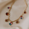 Statement Maker Necklace In Purple Image - 1