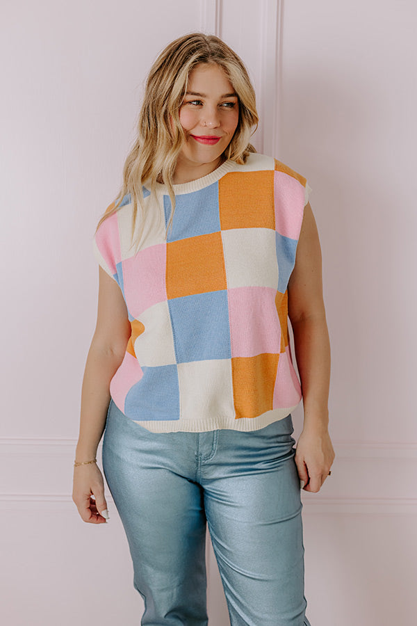 Cinnamon Lane Sweater Vest In Cream Image - 1