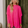 Call Me Cutie Shift Sweater in Hot Pink Image - 1