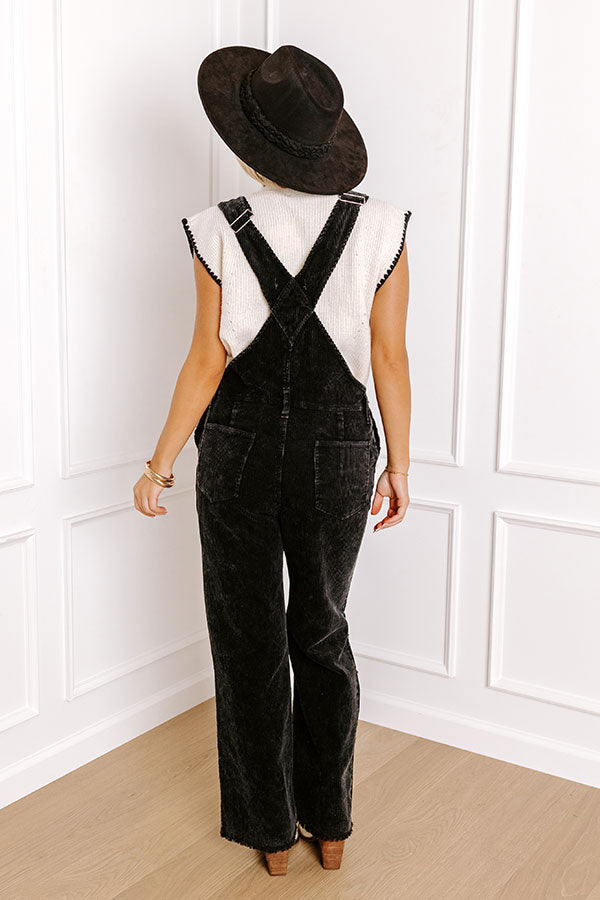 Casual Outing Corduroy Overalls Image - 5
