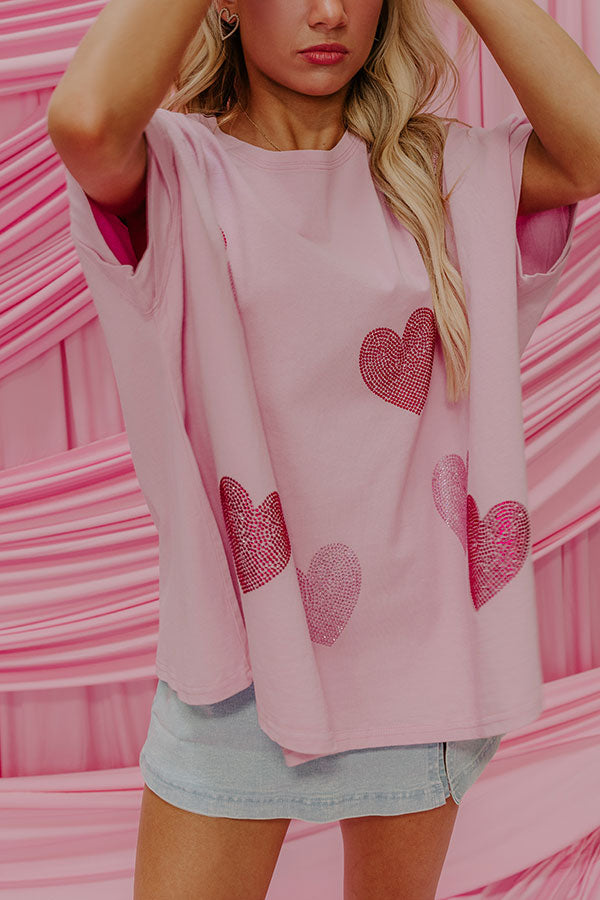 Sweethearts Oversized Embellished Tee Image - 1