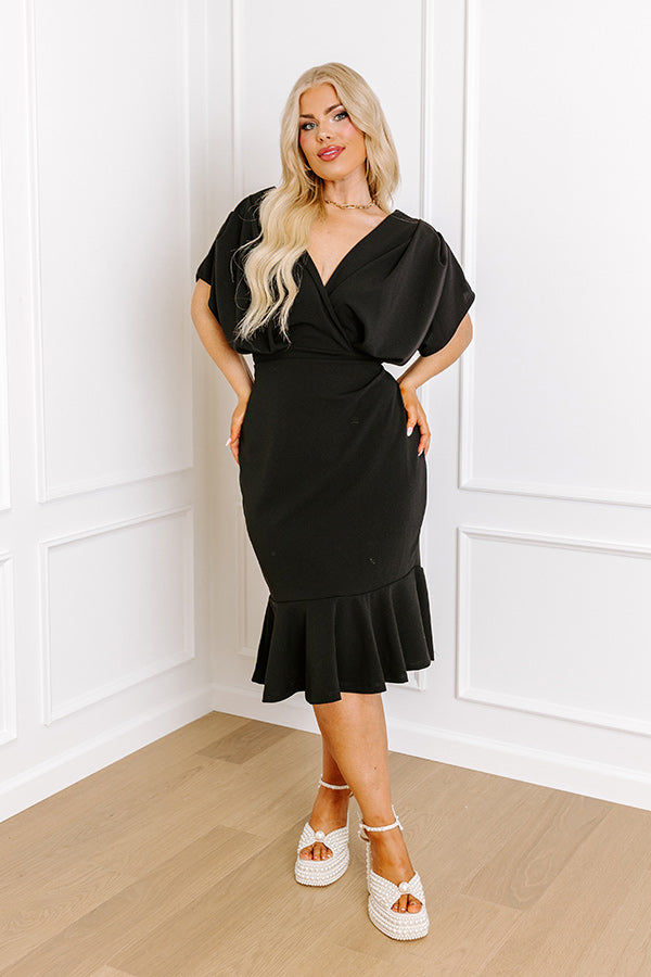 Look Amazing Midi in Black Curves Image - 1