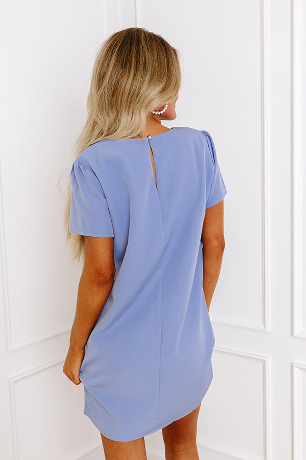 Sweetly Simple Mini Dress in Periwinkle Image - 2