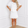 Heart in the Clouds Knit Skirt in White Image - 1