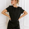 Sweetly Simple Mini Dress in Black Image - 1