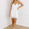 Flower Bomb Mini Dress in White Image - 1