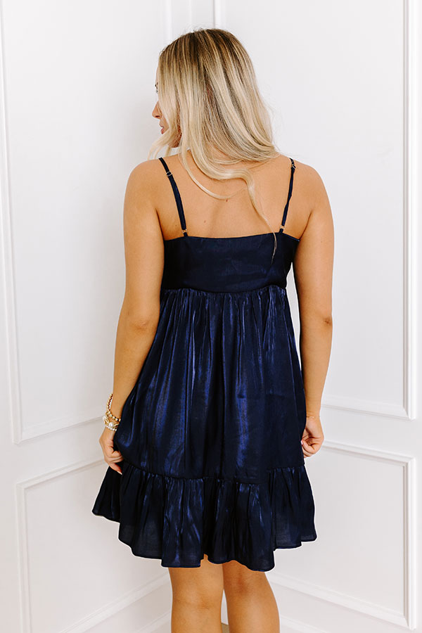 Put A Bow On It Asymmetrical Mini Dress Image - 5