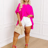 City Escape Shift Top in Hot Pink Curves Image - 1
