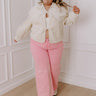The Dex High Waist Straight Leg Jean In Pink Curves Image - 1