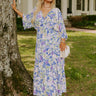 Blossom Breeze Floral Maxi In Periwinkle Curves Image - 1