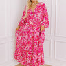 Blossom Breeze Floral Maxi In Hot Pink Curves Image - 1