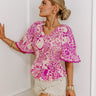 Flirty Forecast Smocked Top In Fuchsia Image - 1