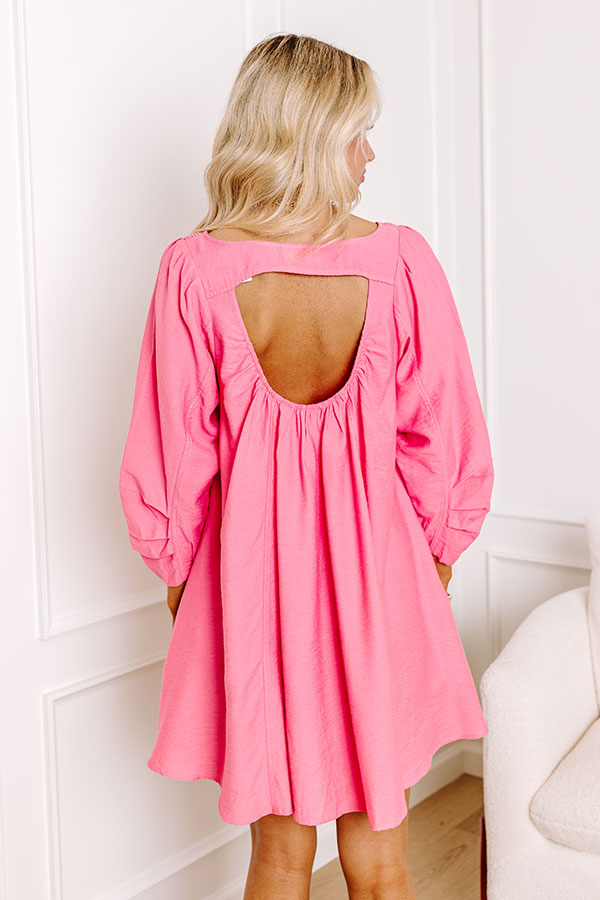 Manhattan Meeting Tunic Dress In Pink Image - 3