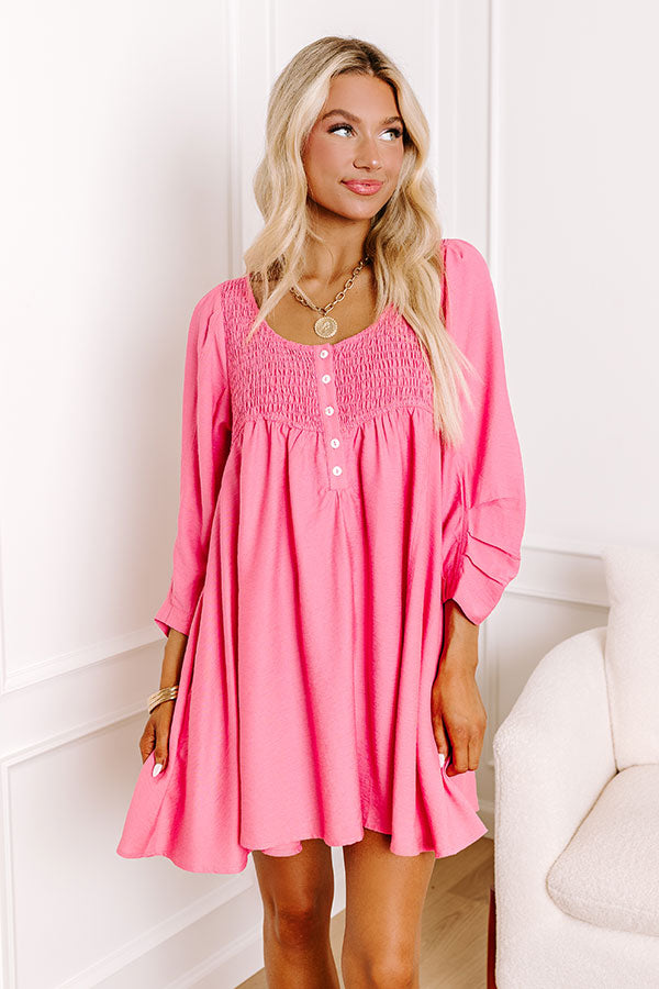 Manhattan Meeting Tunic Dress In Pink Image - 2