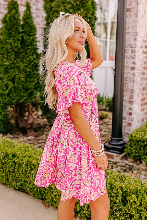 Summer Getaway Floral Mini Dress Image - 4