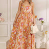 Tranquil Time Floral Midi Dress in Golden Honey Image - 1