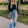 The Casey High Waist Distressed Straight Jean Image - 1
