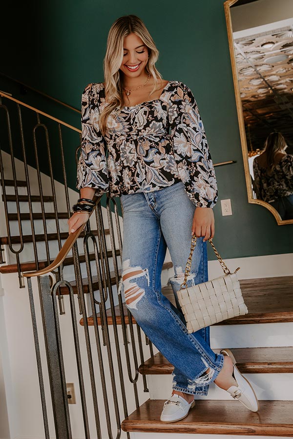 The Casey High Waist Distressed Straight Jean