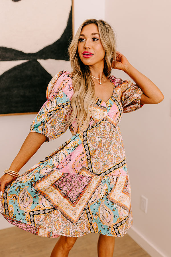 Table For Two Satin Babydoll Mini in Pink - Impressions Online Boutique