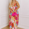 Sandy Shore Floral Maxi Dress In Cream Curves Image - 1