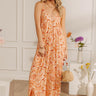 Sandy Shore Paisley Maxi Dress In Orange Image - 1