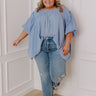 Serenity Song Babydoll Top In Sky Blue Curves Image - 1