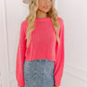 Coastal Breeze Knit Sweater in Pink Image - 1