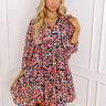 Tea Garden Babydoll Dress in Black Image - 1