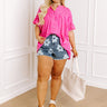 Summer Breeze Shift Top in Pink Curves Image - 1