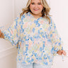 Cityscape Splendor Shift Top in Blue Curves Image - 1