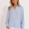 Charleston Getaway Shift Top in Sky Blue Image - 1