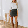 Subtle Shimmer Shift Top in Light Stone Image - 1