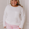 Casual Outing Ribbed Top In White Curves Image - 1
