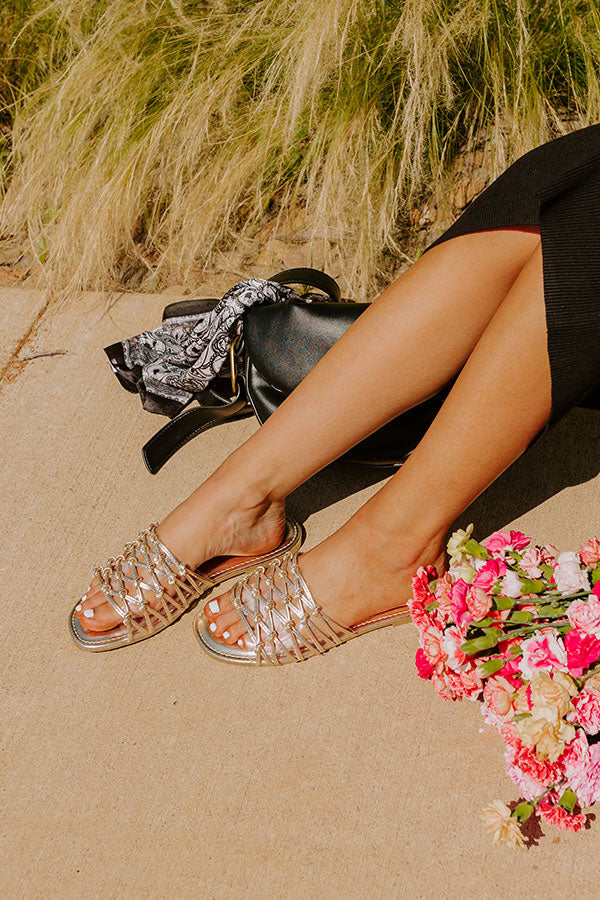 The Irene Metallic Sandal Image - 1