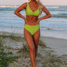 Beach Retreat Bikini Top in Lime Punch Image - 1