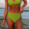 Beach Retreat Midrise Bikini Bottom in Lime Punch Image - 1