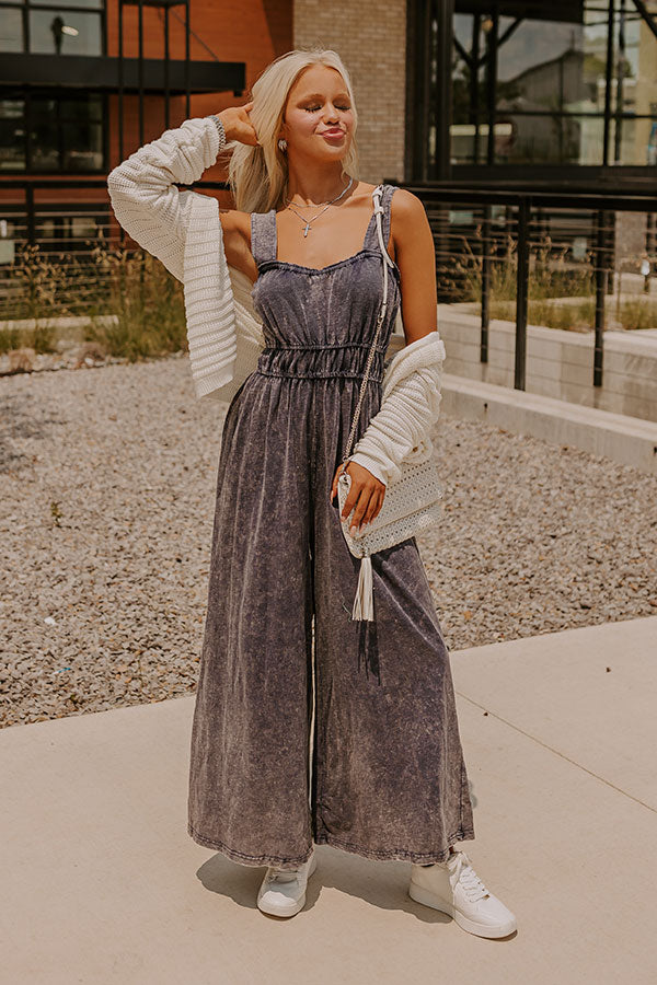 Summer Sorbet Mineral Wash Jumpsuit Image - 5