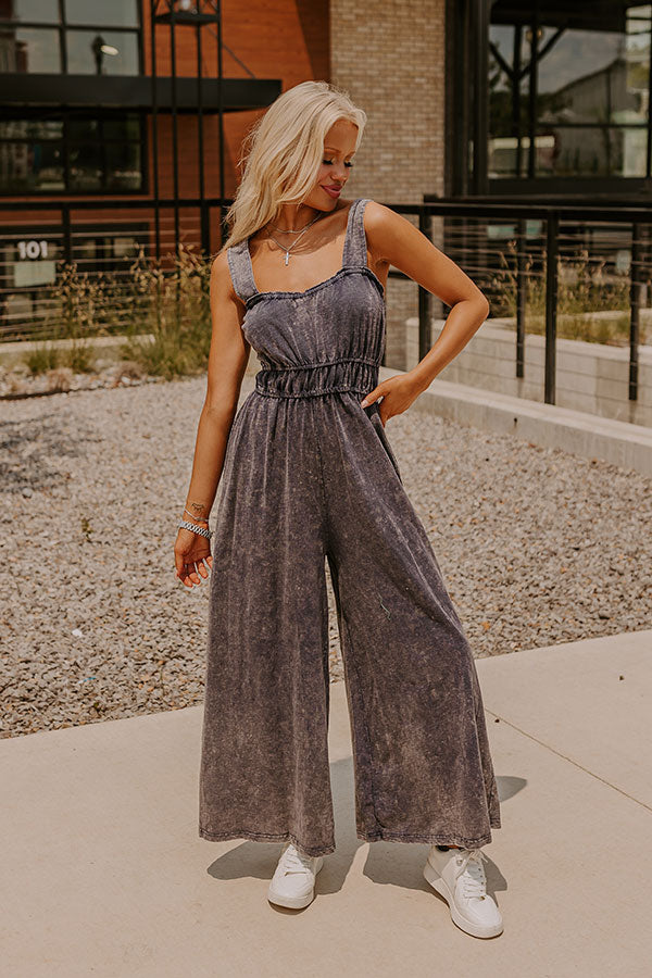 Summer Sorbet Mineral Wash Jumpsuit Image - 1